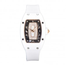 RM 007 Automatic Ladies White Ceramic White Lips RM 007 Automatic Ladies White Ceramic White Lips