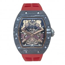 RM 047 Tourbillon Samurai NTPT Carbon on Red Rubber Strap RM 047 Tourbillon Samurai NTPT Carbon on Red Rubber Strap