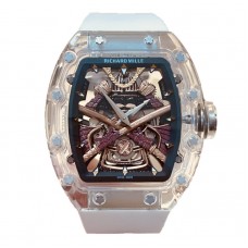 RM 047 Tourbillon Samurai Sapphire on White Rubber Strap RM 047 Tourbillon Samurai Sapphire on White Rubber Strap
