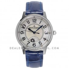 Rendez-vous Classic Night & Day 34mm MOP Dial in White Gold on Blue Leather Strap Rendez-vous Classic Night & Day 34mm MOP Dial in White Gold on Blue Leather Strap
