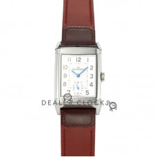 Reverso Tribute Duoface Small Second White/Black Dial in Red Strap Reverso Tribute Duoface Small Second White/Black Dial in Red Strap