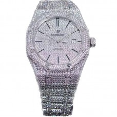 Royal Oak 41mm 15400 Iced Out Steel in Stick Markers
