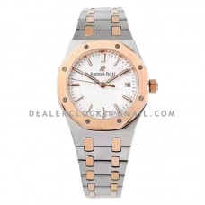Royal Oak Selfwinding 77350SR 34mm White Dial in Pink Gold/Steel Royal Oak Selfwinding 77350SR 34mm White Dial in Pink Gold/Steel