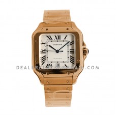 Santos de Cartier 40mm White Dial in Rose Gold Santos de Cartier 40mm White Dial in Rose Gold