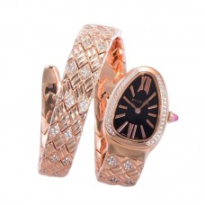 Serpenti Seduttori Watch Black Dial in Rose Gold with Diamonds Serpenti Seduttori Watch Black Dial in Rose Gold with Diamonds