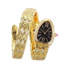 Serpenti Seduttori Watch Black Dial in Yellow Gold with Diamonds Serpenti Seduttori Watch Black Dial in Yellow Gold with Diamonds