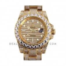 Submariner 116659 Full Diamond Paved Dial in Yellow Gold Submariner 116659 Full Diamond Paved Dial in Yellow Gold