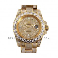 Submariner 116659 Full Diamond Paved Dial with Diamond Markers in Yellow Gold Submariner 116659 Full Diamond Paved Dial with Diamond Markers in Yellow Gold