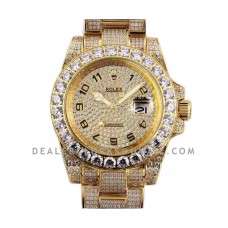 Submariner 116659 Full Diamond Paved Dial with Numeral Markers in Yellow Gold Submariner 116659 Full Diamond Paved Dial with Numeral Markers in Yellow Gold