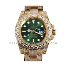 Submariner 116659 Green Dial with Diamond Markers in Yellow Gold Submariner 116659 Green Dial with Diamond Markers in Yellow Gold