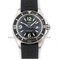 Superocean Automatic 44mm in Black Dial on Black Bezel on Rubber Strap Superocean Automatic 44mm in Black Dial on Black Bezel on Rubber Strap