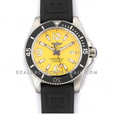 Superocean Automatic 44mm in Yellow Dial on Black Bezel on Rubber Strap Superocean Automatic 44mm in Yellow Dial on Black Bezel on Rubber Strap