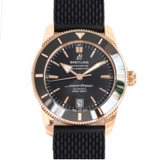 Superocean Heritage II B20 Automatic 42mm in Black Dial on Black Bezel in Rose Gold on Rubber Strap Superocean Heritage II B20 Automatic 42mm in Black Dial on Black Bezel in Rose Gold on Rubber Strap