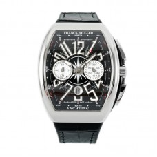Vanguard V45 Chronograph Black/White Dial with White Marker in Steel on Leather Strap Vanguard V45 Chronograph Black/White Dial with White Marker in Steel on Leather Strap