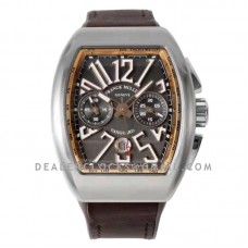 Vanguard V45 Chronograph Brown Dial with White Marker in Steel on Leather Strap Vanguard V45 Chronograph Brown Dial with White Marker in Steel on Leather Strap