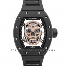 RM 052-01 Tourbillon Gold Skull in PVD on Black Rubber Strap RM 052-01 Tourbillon Gold Skull in PVD on Black Rubber Strap