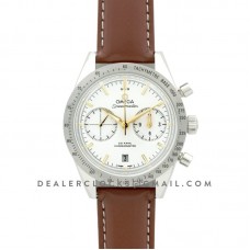 Speedmaster ’57 Co-Axial White/Gold Dial on Brown Leather Strap Speedmaster ’57 Co-Axial White/Gold Dial on Brown Leather Strap