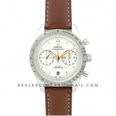 Speedmaster ’57 Co-Axial White/Rose Gold Dial on Brown Leather Strap Speedmaster ’57 Co-Axial White/Rose Gold Dial on Brown Leather Strap