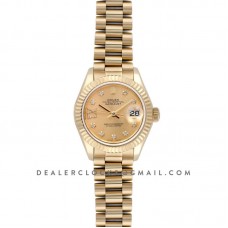 Ladies Datejust 279178 Champagne Dial with Diamond Markers in Gold Ladies Datejust 279178 Champagne Dial with Diamond Markers in Gold