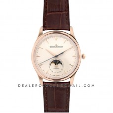 Master Ultra Thin Moonface 39mm Beige Dial on Brown Leather Strap Master Ultra Thin Moonface 39mm Beige Dial on Brown Leather Strap