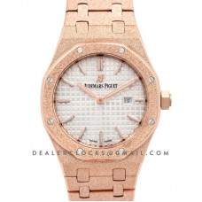Lady Royal Oak 67650OR White Dial in Frosted Rose Gold Lady Royal Oak 67650OR White Dial in Frosted Rose Gold