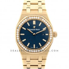 Lady Royal Oak 67651BA Gold Blue Dial Lady Royal Oak 67651BA Gold Blue Dial