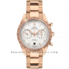 Speedmaster ’57 Co-Axial White Dial in Rose Gold on Bracelet Speedmaster ’57 Co-Axial White Dial in Rose Gold on Bracelet