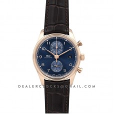 Portugieser Chronograph Classic IW3903 Blue Dial in Rose Gold Portugieser Chronograph Classic IW3903 Blue Dial in Rose Gold