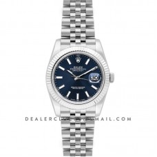 Datejust 41 126334 Blue Dial Stick Markers in White Gold Datejust 41 126334 Blue Dial Stick Markers in White Gold
