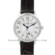 Rendez-Vous Date White Dial in Steel on Black Leather Strap Rendez-Vous Date White Dial in Steel on Black Leather Strap