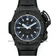 King Power Oceanographic 4000m Diver Carbon All Black Blue King Power Oceanographic 4000m Diver Carbon All Black Blue