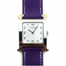 Heure H Steel on Violet Fjord Leather Strap Heure H Steel on Violet Fjord Leather Strap