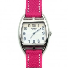 Cape Cod Tonneau Steel on Pink Epsom Leather Strap Cape Cod Tonneau Steel on Pink Epsom Leather Strap