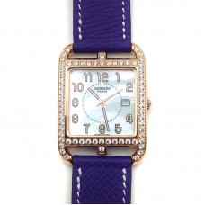 Cape Cod GM Quartz Rose Gold with Diamond Bezel on Purple Epsom Leather Strap Cape Cod GM Quartz Rose Gold with Diamond Bezel on Purple Epsom Leather Strap