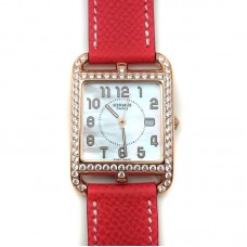 Cape Cod GM Quartz Rose Gold with Diamond Bezel on Vermilion Epsom Leather Strap Cape Cod GM Quartz Rose Gold with Diamond Bezel on Vermilion Epsom Leather Strap